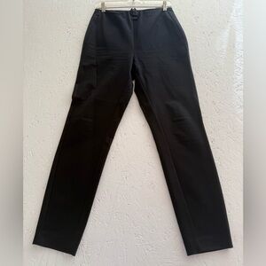 Nordstrom Classic Black Trousers Size 10 Straight Leg Office Business Casual